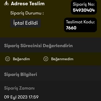 Şok Market Yalan İle Sipariş İptali