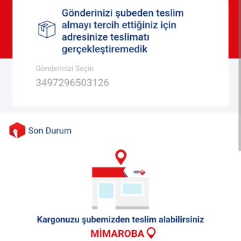 Aras Kargo Kargoları Şubeden Almayı Seçtiniz Diyerek Adrese Getirmiyor