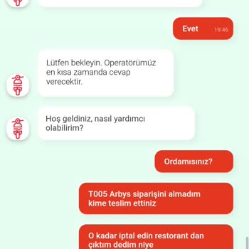 Tıkla Gelsin Uygulaması Üzerinden Siparişimi Alamadım