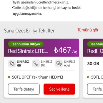 Vodafone Tarife Ücretlerinin Yüksekliği