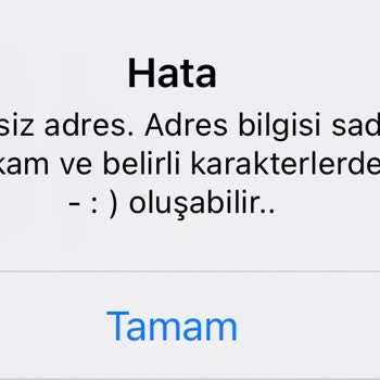 Gratis Adres Hatası Veriyor