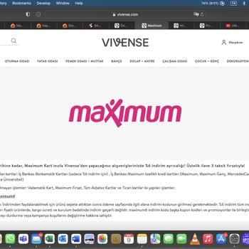 Vivense Kredi Kartı İndirimi Yansımadı