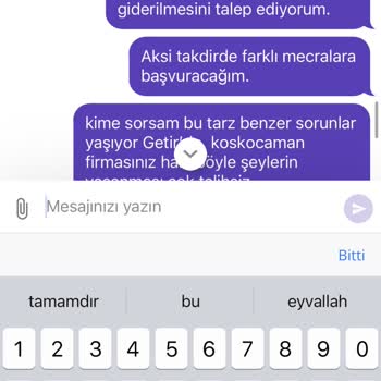 GETİR'in 2 Kere Aldığı Parayı İade Etmemesi
