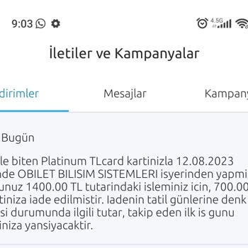 Obilet Bilet İptali Sonrası Para İade Edilmemesi
