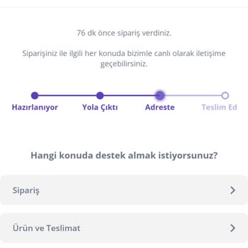Getir Siparişi Gelmedi