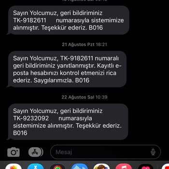 THY Geri Bildirime Çözüm Bulmaması