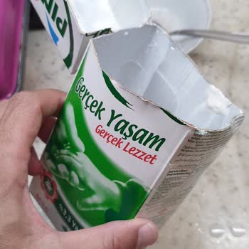 Pınar Süt Paket Dibindeki Tortu