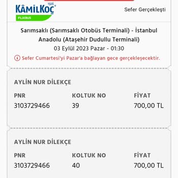Kamil Koç Otobüs Firmasıyla Yaşadığım Sorunlar