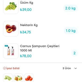 A101 Kapıda Teslim Edilmeyen Ürünler Ve Alınan Ücret