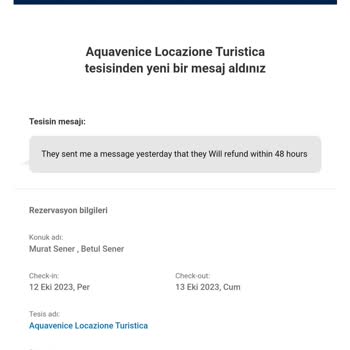 Booking.com İptal İadesi Yatmadı