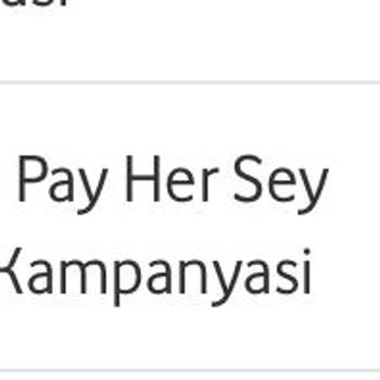 Vodafone Pay Kampanya Eksik İade