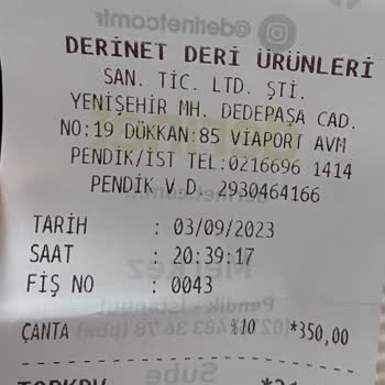 Derinet Abiye Çanta Kapak Çıkması