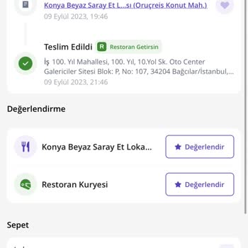 GetirYemek Gelmeyen Yemek Teslim Edildi Gözüküyor Getir İlgilenmiyor