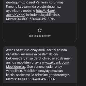 Akbank Yalan Başvuru Sonucu