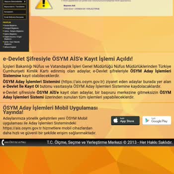 ÖSYM Ek Tercih/kayıt Süresi