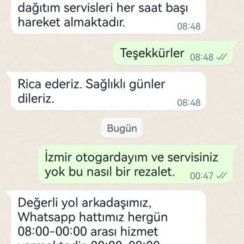 Kamil Koç Servis, Müşteri Hizmetsizliği