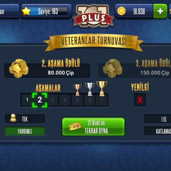 101 Okey Plus Kazandığım Oyunu Kaybettim Olarak Saydı