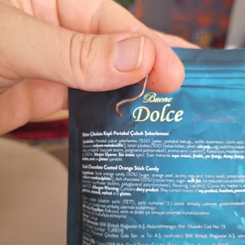 BİM Buono Dolce Portakal Çubuktan Metal Tel Çıktı