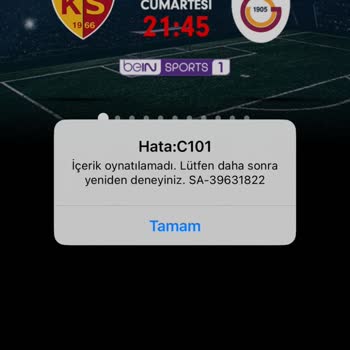 TOD Tv Yayın Açılmıyor. C101 Hatası