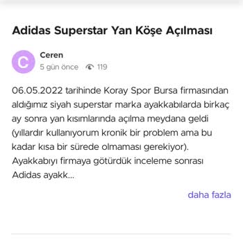 Adidas Superstar Ayakkabı Mağduriyeti