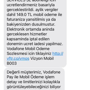 Vodafone Pay Talep Etmediğim Halde Vodafone Mobil Ödeme Digital Way Service Üyeliği