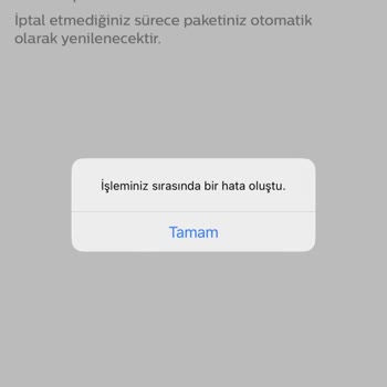 Bimcell Uygulamadaki Gösterdiği Paketi Vermiyor