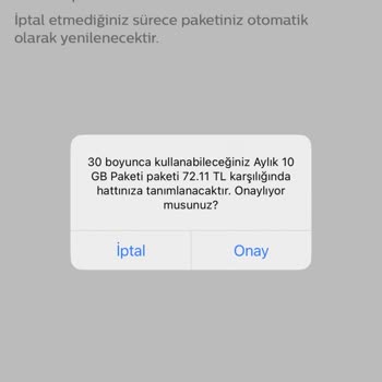 Bimcell Uygulamadaki Gösterdiği Paketi Vermiyor