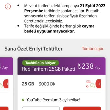 Vodafone Taahhüt Bitişine Yaklaştıkça Fahiş Zam Yapıyor