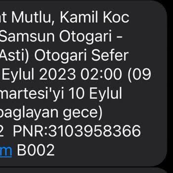 Kamil Koç Firmasının Habersiz Şekilde Bilet İptali