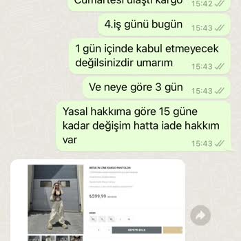Kutu Butik Değişim Talebini Kabul Etmemesi