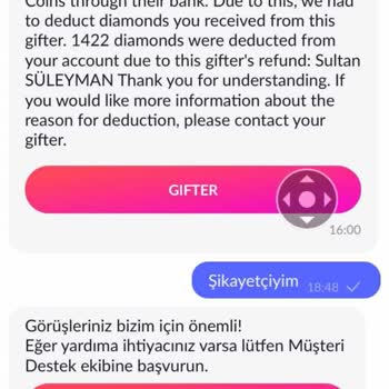 Tango Live Elmaslarım Haksız Yere Geri Çekilmesi