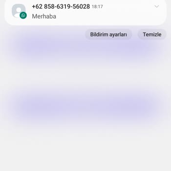WhatsApp Bilinmeyen Numaradan Mesaj