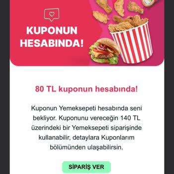 Yemeksepeti Kupon Maili Geldi Ama Kupon Gelmedi