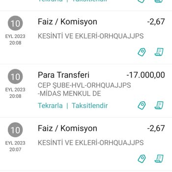 Midas'a Para Aktarma Ve Hesaba Düşmemesi