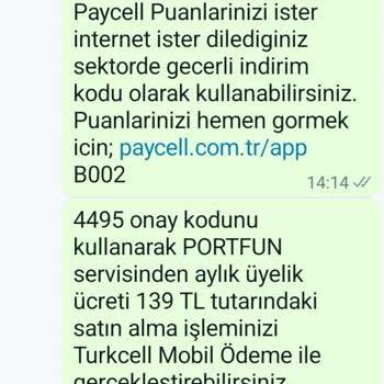 Portfun.mobi Migros Üyelik İptali Ve Ücret İadesi Talebi