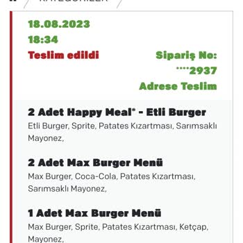 McDonald's Teslim Edilmeyen Oyuncak