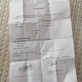 Türk Telekom Modem Telim Ettiğim Halde Ücret İstemeleri