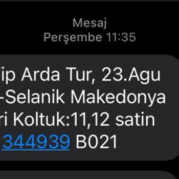 İptal Olan Otobüs Seferi - Arda Vip Tur