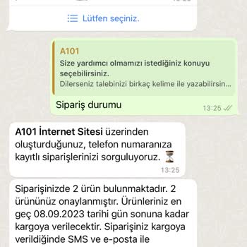 A101 İnternet Sitesi Sipariş Gecikmesi