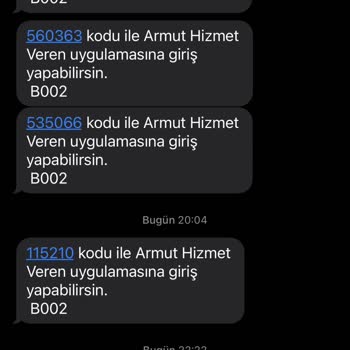 Armut Uygulaması Tl Yükledikten Sonra Hata Veriyor