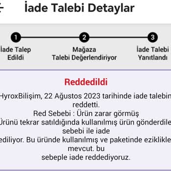 N11 İadem Gereksiz Yere Reddedildi