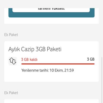 Vodafone Ek Paket İptali