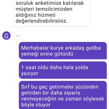 GetirYemek Adana Getir Yemekten Sipariş Problemi
