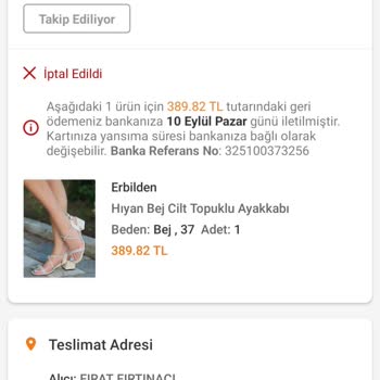 Trendyol İptal Edilen Sipariş Ve Ardındakiler
