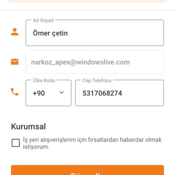 Trendyol Numara Güncelleme Hatası