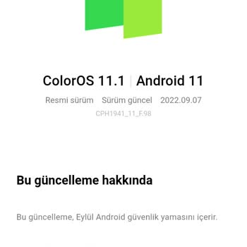 Oppo Reno A9 Telefona Güncelleme Gelmiyor