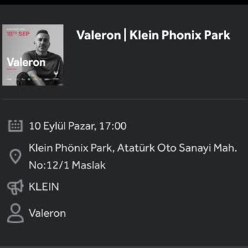 Klein Phönix 10.09.2023 Valeron Backstage Alınmama