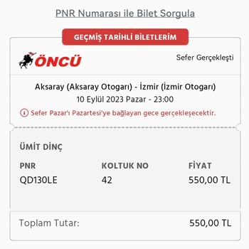 Öncü Seyahat Öncü Firmasının Ayıbı