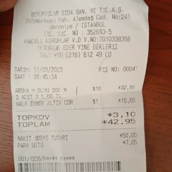 Özkuruşlar Para Üstü Eksik Ve Kasiyerin Tavırları