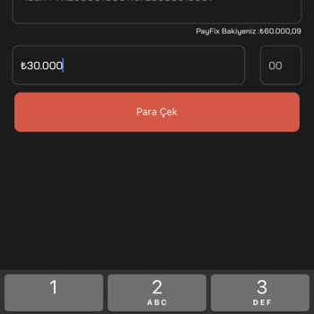 Payfix Para Çekememe Sorunu